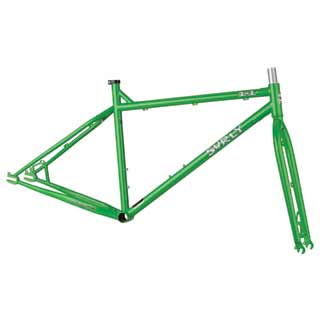 1x1 frameset Surly 1x1 Frame and Fork in Painfully Green