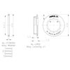 image of Halo HG Spacer Kit dimensions