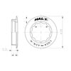 image of Halo HG Cassette Lockring dimensions 