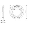 image of Halo MCRC Cassette Lockring Dimensions