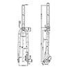 image of Identiti FFX-45 Disc 700C Fixie Fork Dimensions