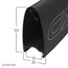 image of Halo Carbaura RCD50 dimensions