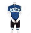 image of The Light Blue waist shorts and jersey front view