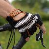 image of Passport Crochet Back Cycling Mitts in black 