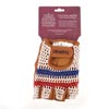 image of Passport crochet back gloves with packaging cream colour