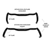 image of Redshift Kitchen Sink Low Flare Handlebar dimensions