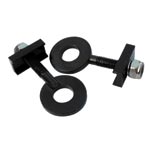 GUSSET C/TENSIONERS 10mm BLK