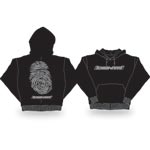 IDENTITI F-PRINT HOODY BLK Lg