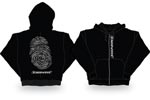 IDENTITI F-PRINT ZIP HOODY Lg