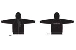 SOCIETY STAR ZIP HOODY BLK Lg