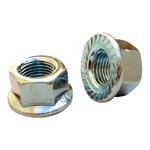 3/8"x26 AXLE NUTS FLANGED