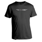 Halo logo T-shirt in black or red