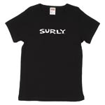 Surly logo T-shirt white logo black t-shirt