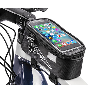Semi-rigid, water-resistant nylon top tube bag