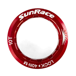 SUNRACE CASS LOCKRING MS RED 10T