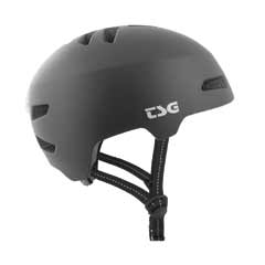 Lightweight urban helmet with integrated LED light.