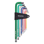 Weldtite Colour Coded Hex Key Set